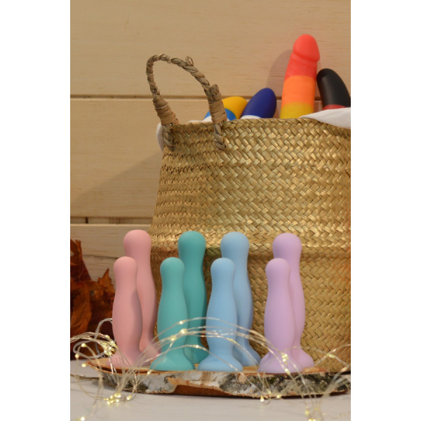 Plug anal ventouse vert pastel taille M 